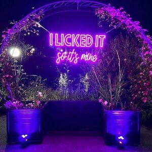 Large Pink Neon Sign “I licked it so it’s mine”